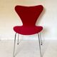 Pink chair 3107 by Arne Jacobsen