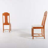 Pair of chairs in bramble wood from Nordiska Kompaniet