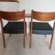 paire de chaises scandinaves style Fristho Franeker, assises rénovées