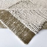 7x10 Dark Green White Handmade Wool Turkish Rug, 200x300Cm SK 242094