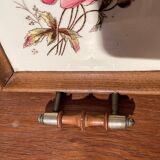 Old wood and ceramic tray 1900