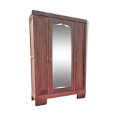 Art deco wardrobe in light oak