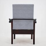 1940s Restored Beech Adjustable Armchair ,Czechoslovakia