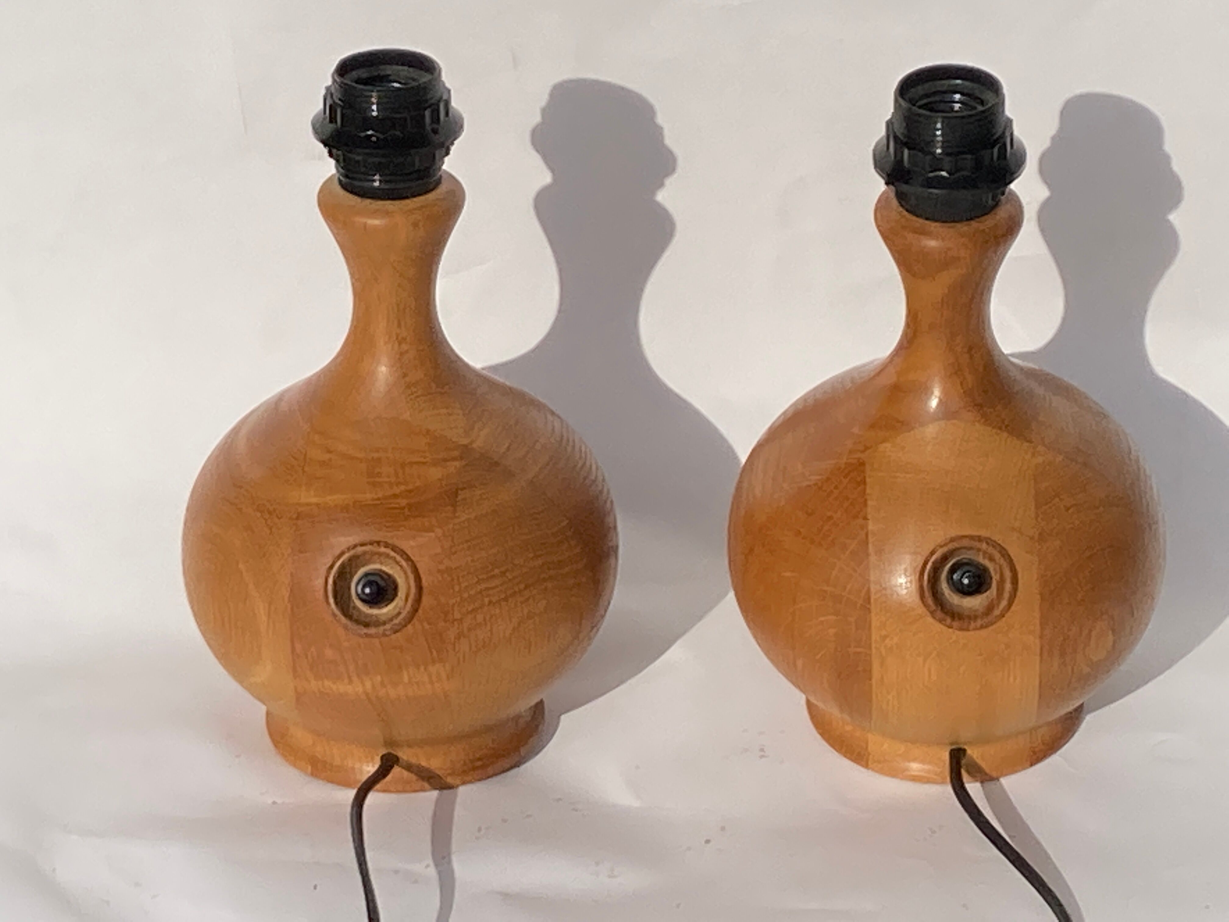 Pair of teak table lamps by Dyrlund, Denmark 1960s-1970s