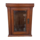 Chevet vitrine bois verre