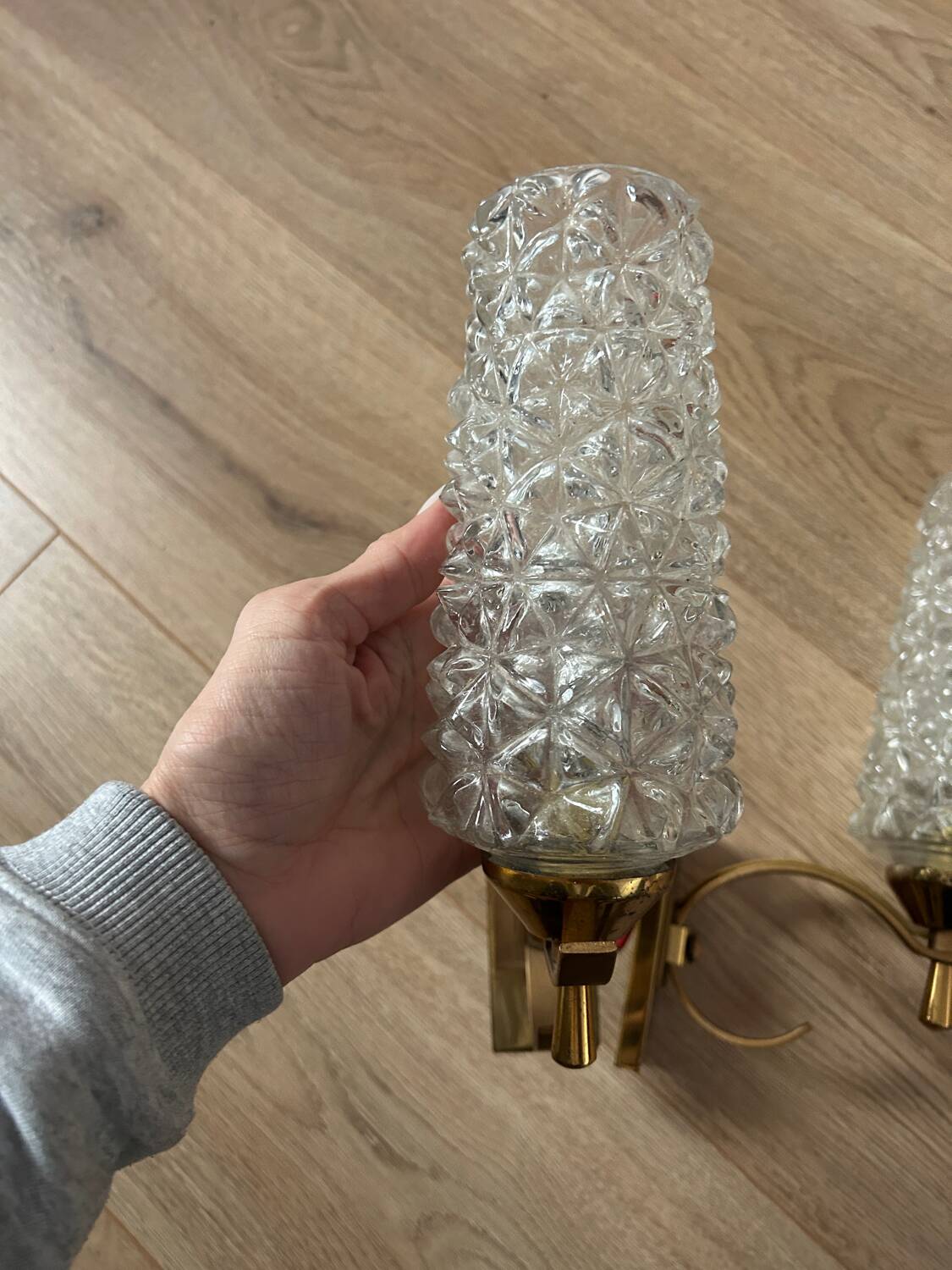 Pair of 50's 60's wall lights