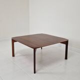 Italian Square Coffee Table in Chamfered Walnut, Stildomus, 1960s