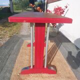 Bistro table, wood and aluminum