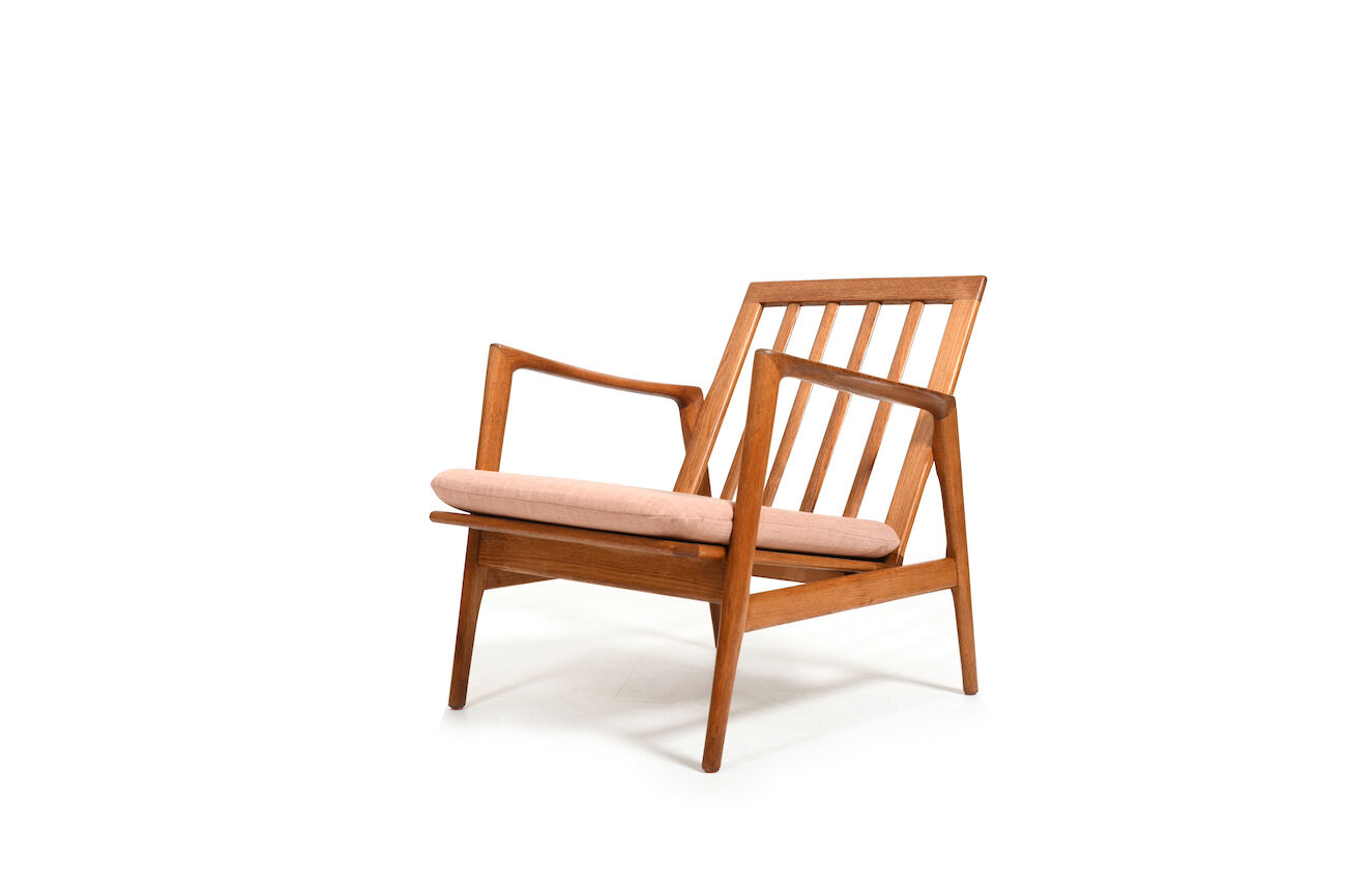 Mid century ikea easychair in solid oak from 1954