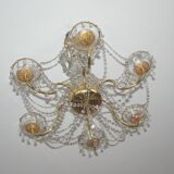 Brass chandelier, 1960s