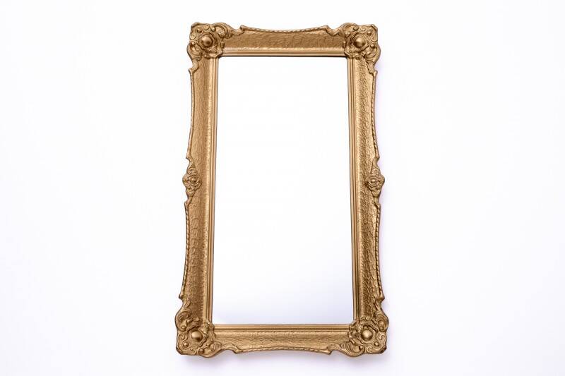 Mirror in a gold frame, Western Europe.