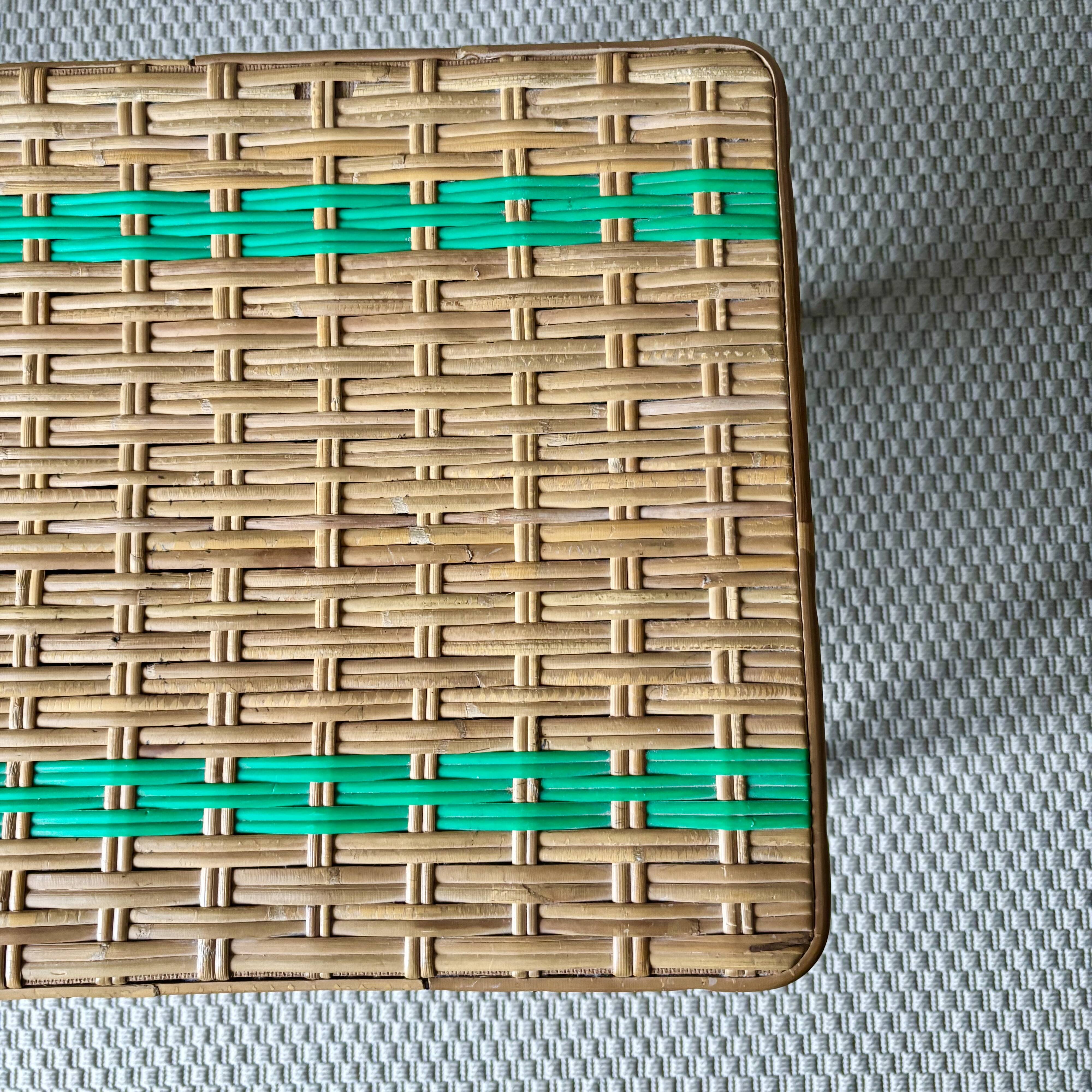 Vintage rattan coffee table