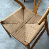 Set of 6 'CH24' wishbone dining chairs by Hans J Wegner for Carl Hansen, De