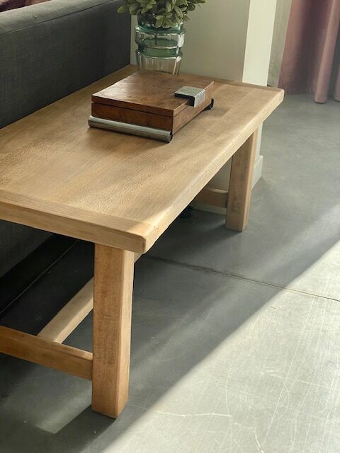 Stripped farm coffee table