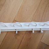 Large patère Kartell made in Italy vintage white plastic