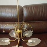 Golden leaf lustre Italy Hollywood Regency / Mid-Century