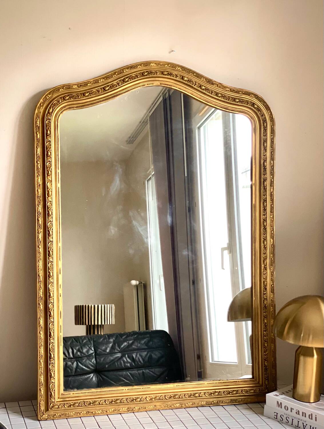 Antique Louis-Philippe mirror 130 x 94 cm