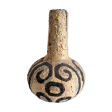 Vintage ceramic vase, signed, 50s