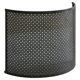 Half-moon antique wrought iron fire screen from the 19th century.