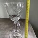 2 large crystal water glasses engraved Villeroy & Boch tulip shape