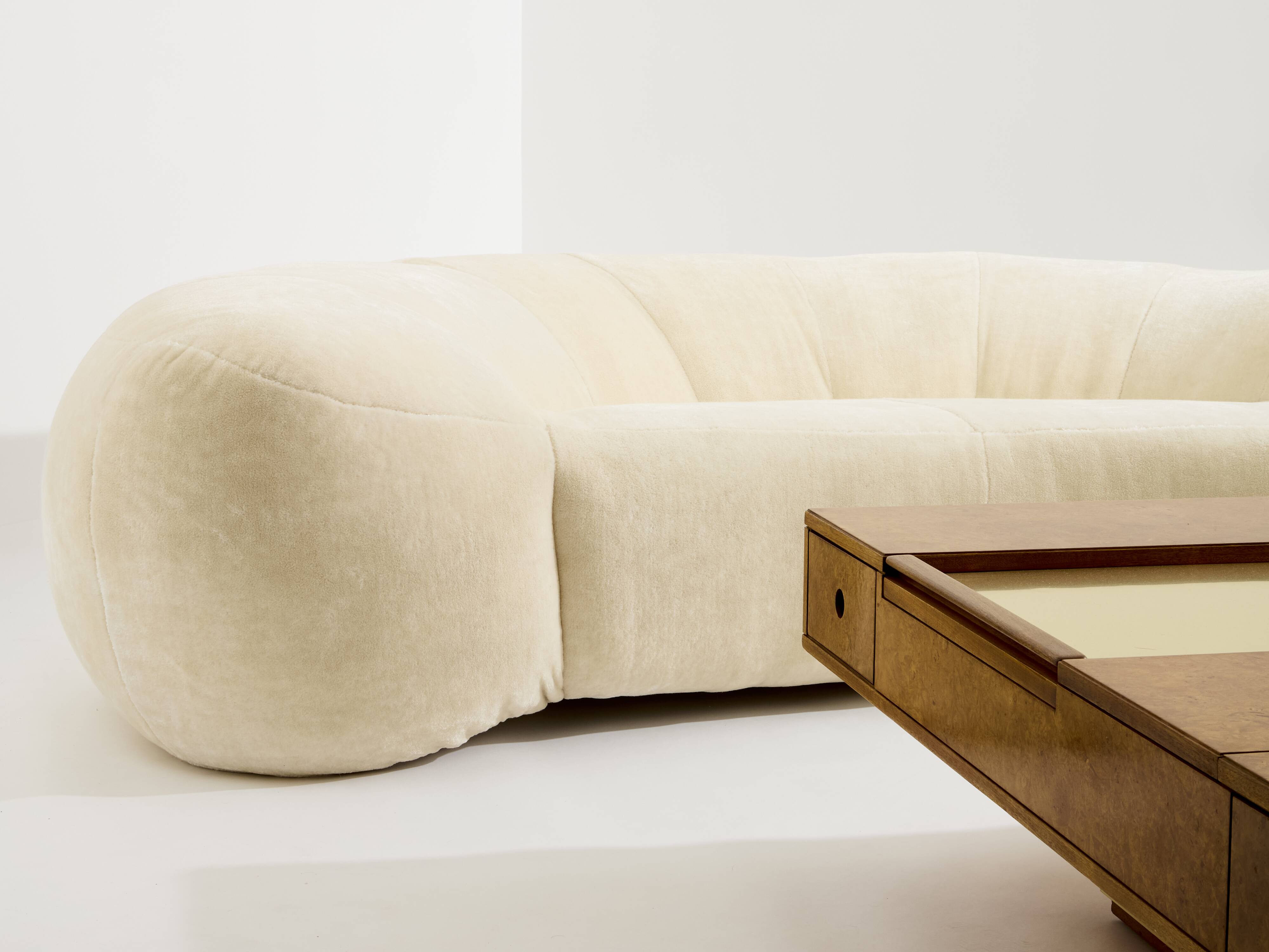 Croissant sofa by Raphaël Raffel for Honoré Paris 1970