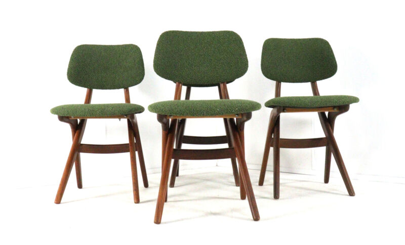 4 chaises ciseaux AwA restaurées, Pays-Bas milieu XXème