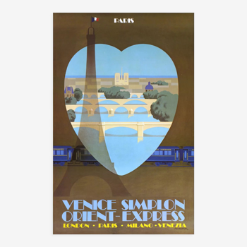 Affiche originale Venice Simplon  Paris