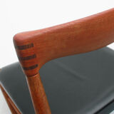 1960s dining chair in teak by H.W. Klein Bramin