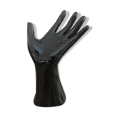 Black porcelain baguier hand 70s
