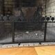 Fire screen - Bertil Vallien for Boda 1960 Lacquered metal black 86cm