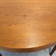 Table ronde extensible en teck de Oluf Theodor Larsen, Danemark vers 1970