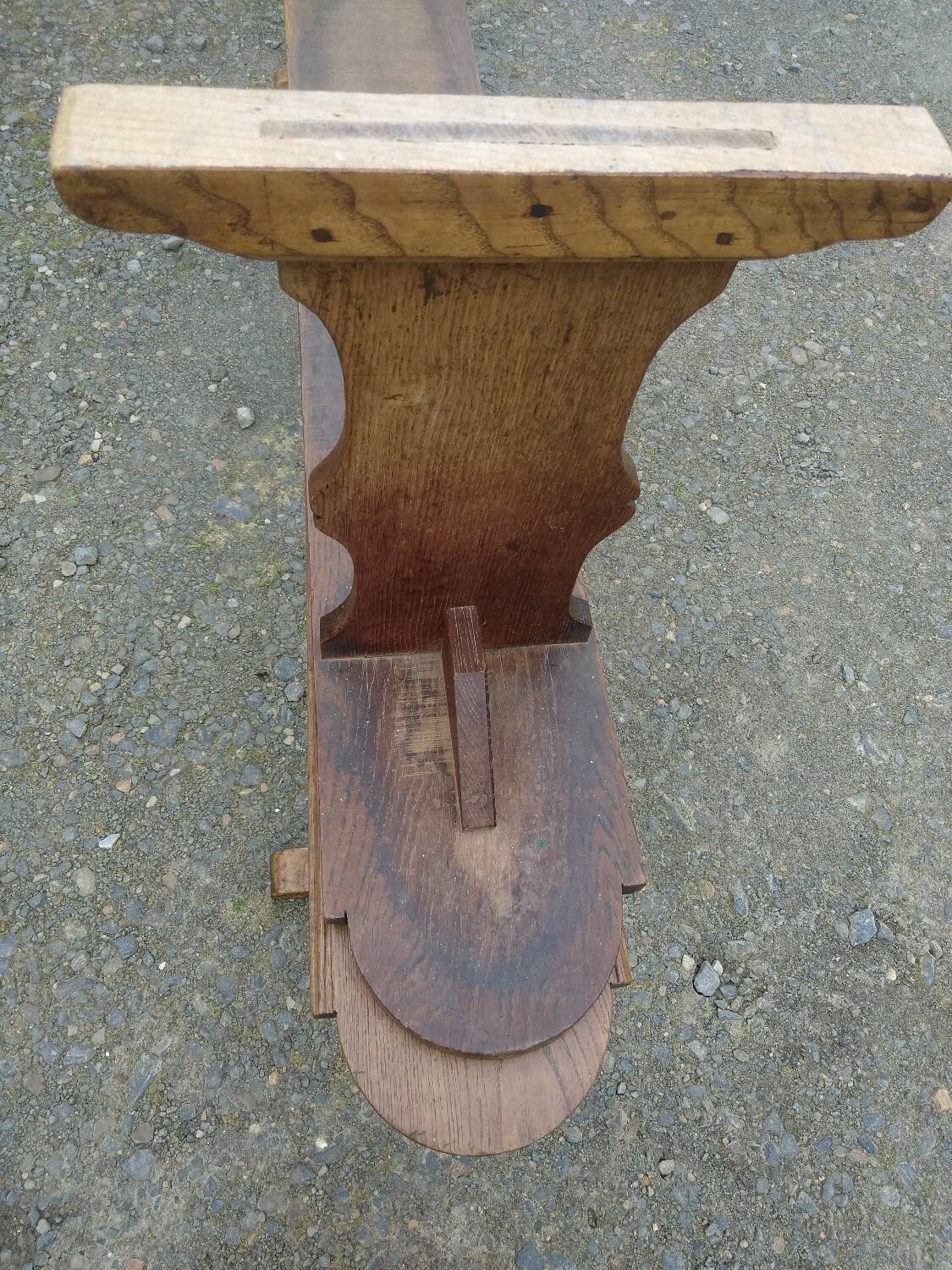 Pair of oak benches