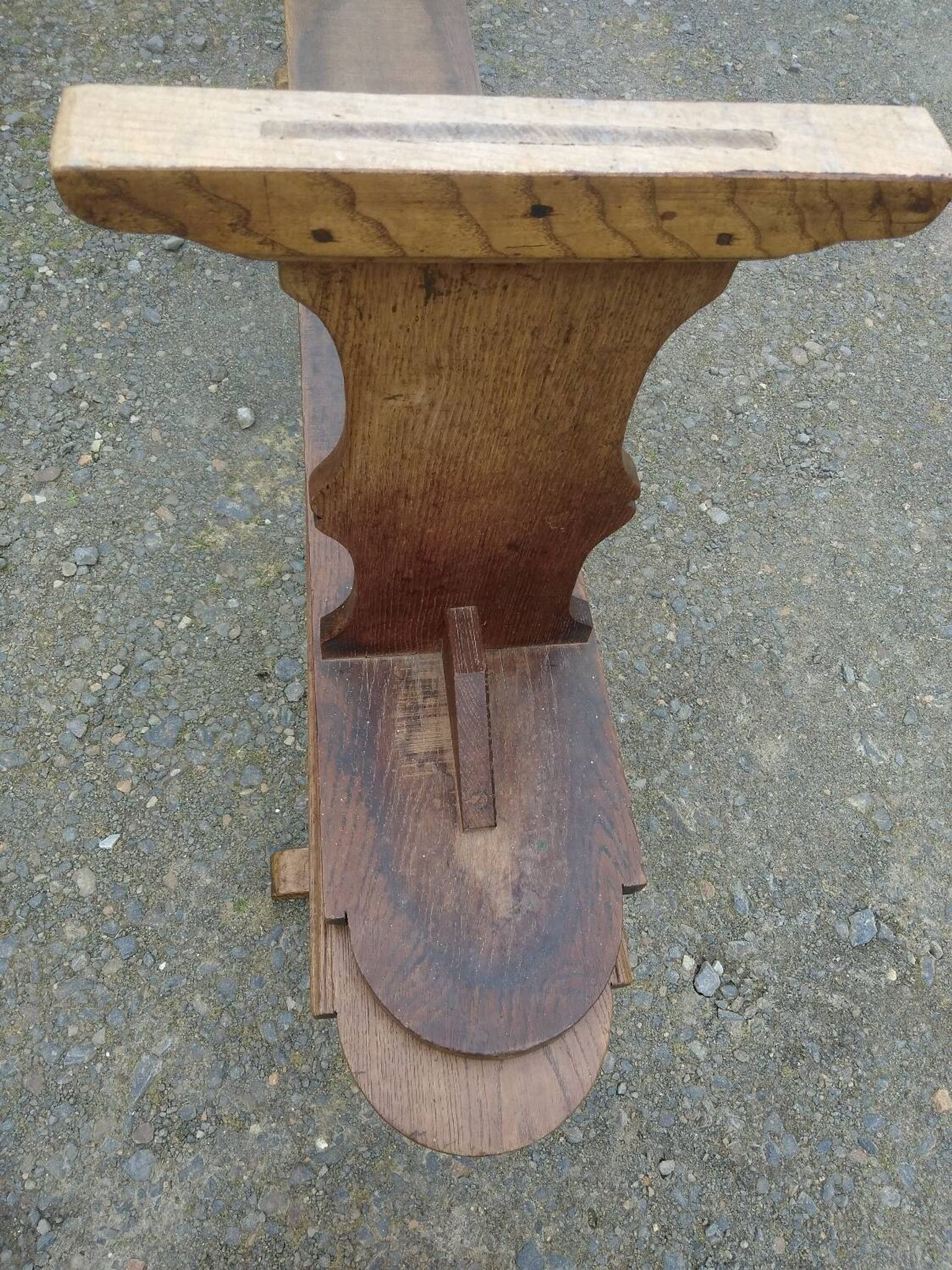 Pair of oak benches