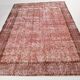 Pibk & Red Floral Pattern Vintage Rug, 207x297Cm