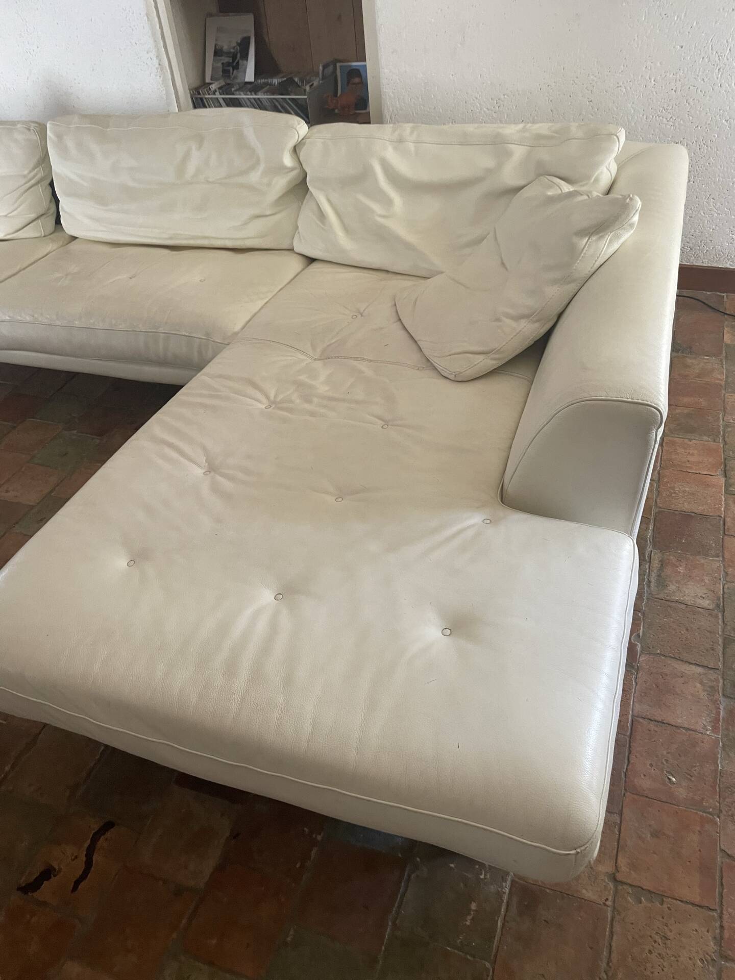 Corner sofa with chaise longue for 4 people