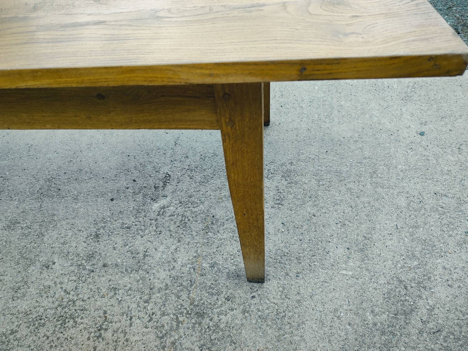 Duo XXL farmhouse table 320 cm oak spindle legs