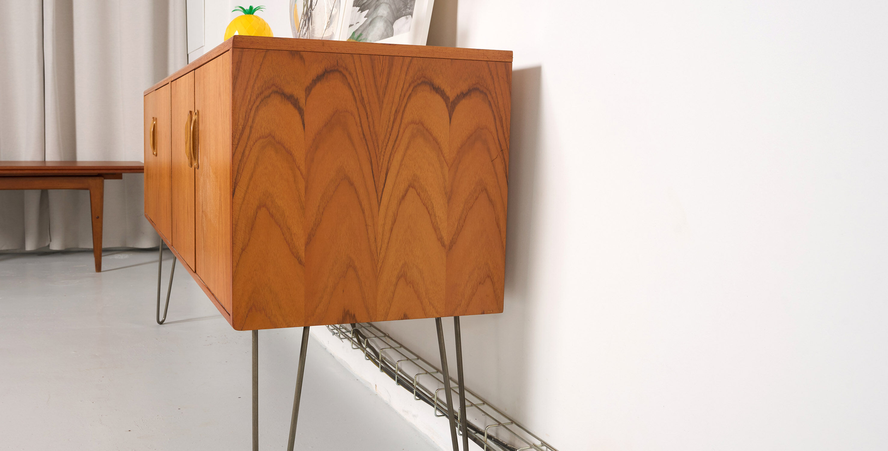 Sideboard G Vintage plan, metal feet, 162cm