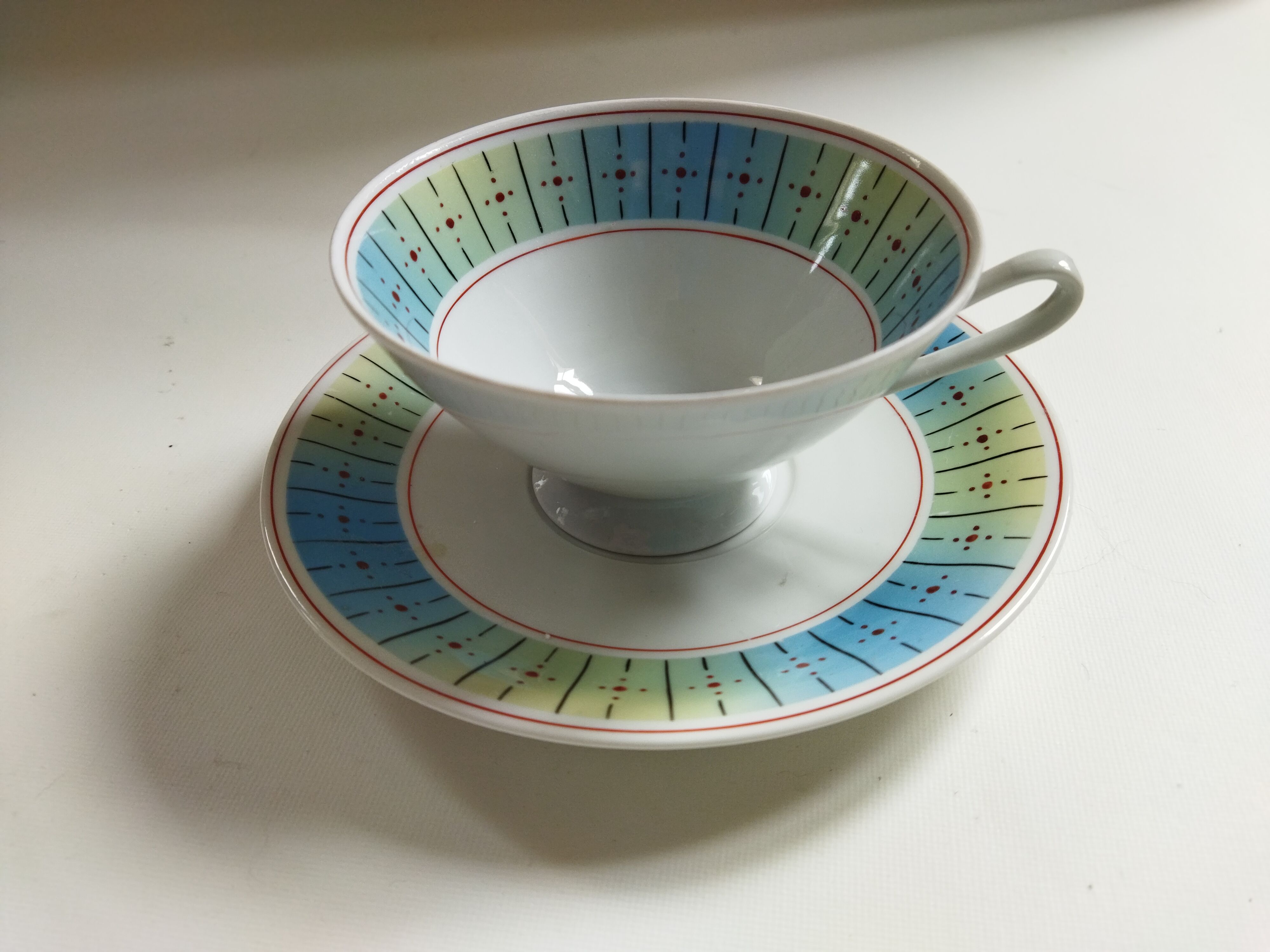 German Weisswasser porcelain cup