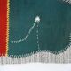 Emerald Green Handwoven Vintage Wall Hanging, Woven Wall Art, 105x123 Cm