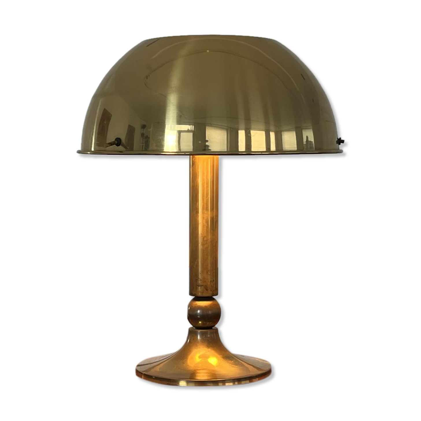 Brass desk lamp by Florian Schulz, 70s.