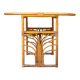Art Deco bamboo wicker coffee table by Vivai del Sud, 1960s