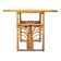 Art Deco bamboo wicker coffee table by Vivai del Sud, 1960s
