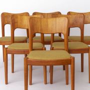 Set of 6 Niels Koefoed “Ole” Dining Chairs, Danish Mid Century Teak Chairs