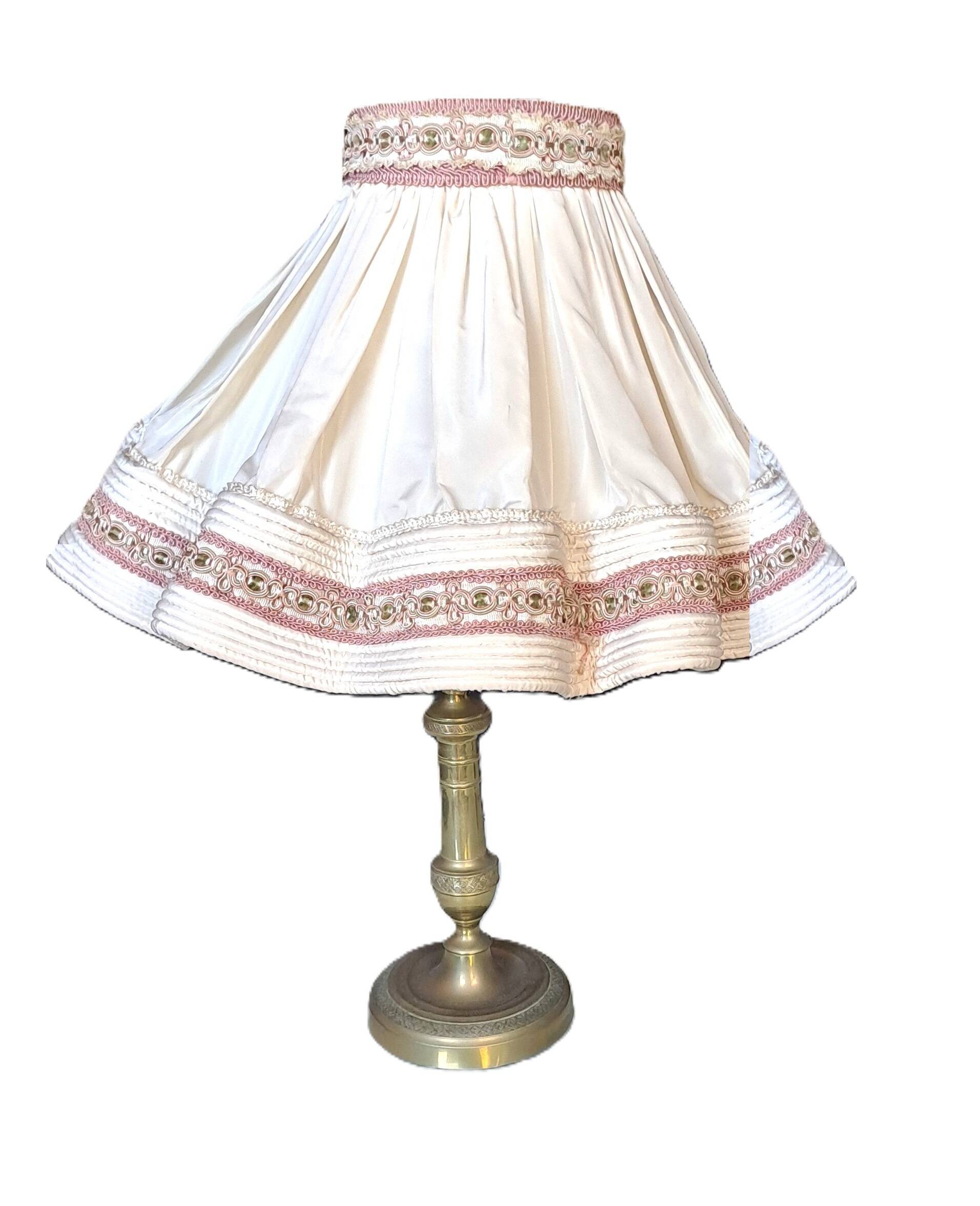 Lampes France 50'S Shabby décoration Pied de lampe en bronze