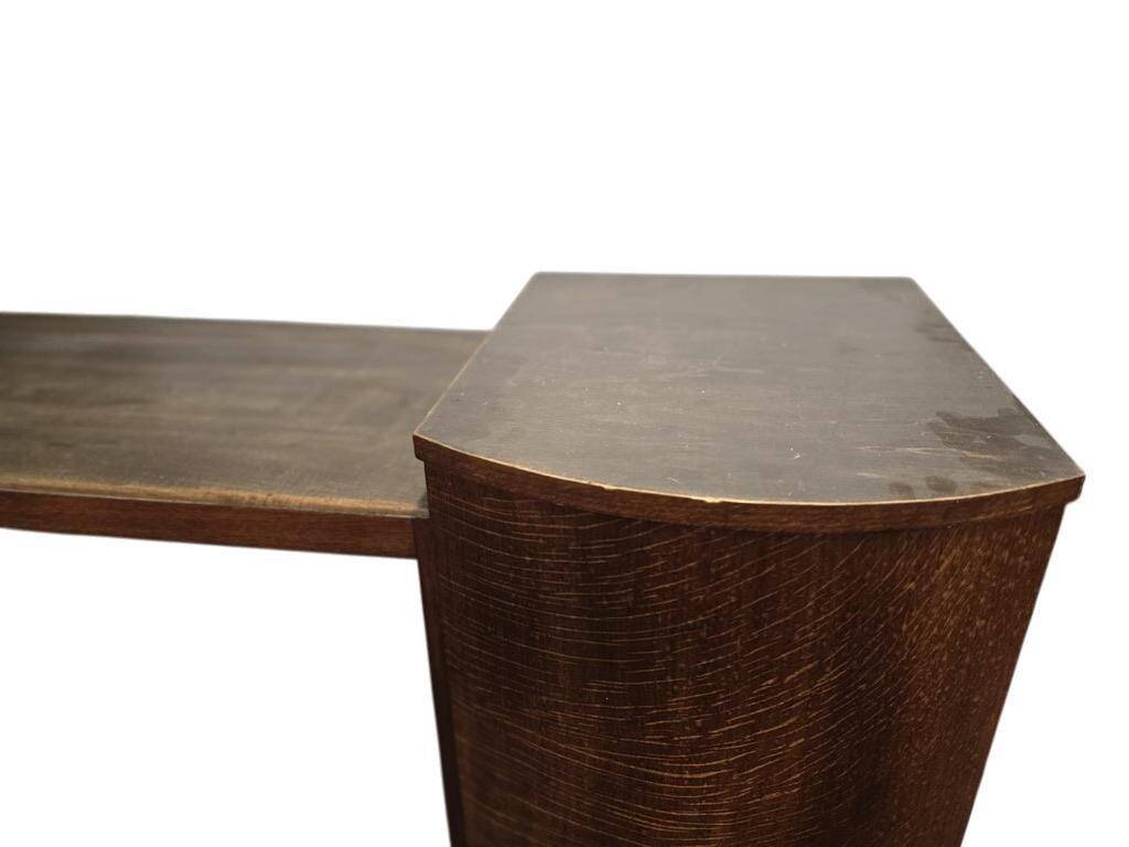 vintage XL art déco grande armoire en bois / bar / vitrine