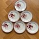 Dessert plates with lily flowers from Saint Amand.