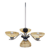 Glass chandelier, Danish design, 1970s, production: Denmark