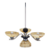 Glass chandelier, Danish design, 1970s, production: Denmark