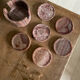 Set de 6 sous verre en pierre rose