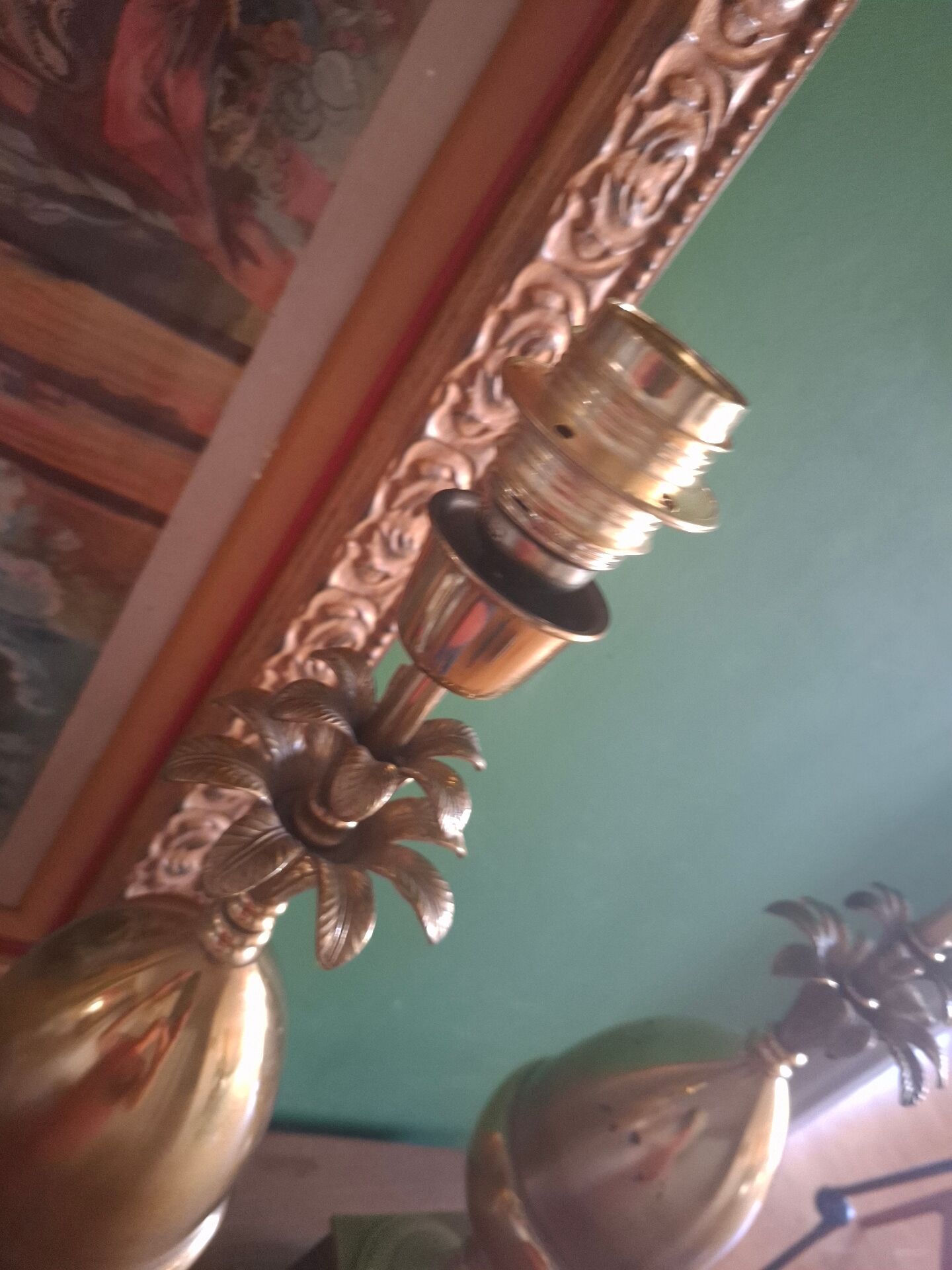 Lampe ananas Hollywood regency